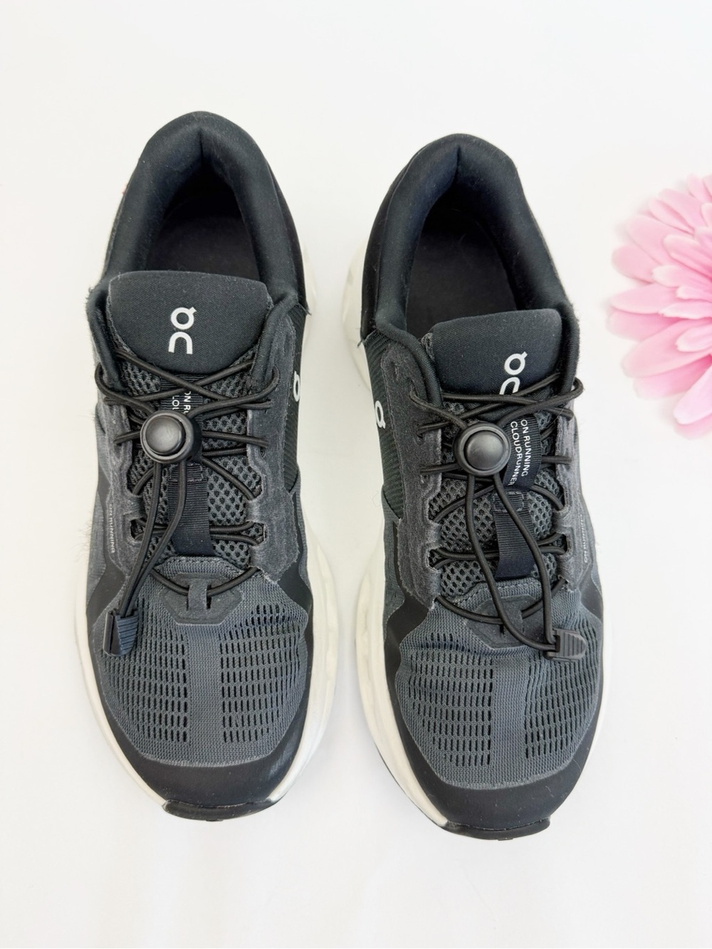 On Running Cloudrunner Eclipse Black White On Cloud Sneakers Running Shoes - Picture 5 of 10